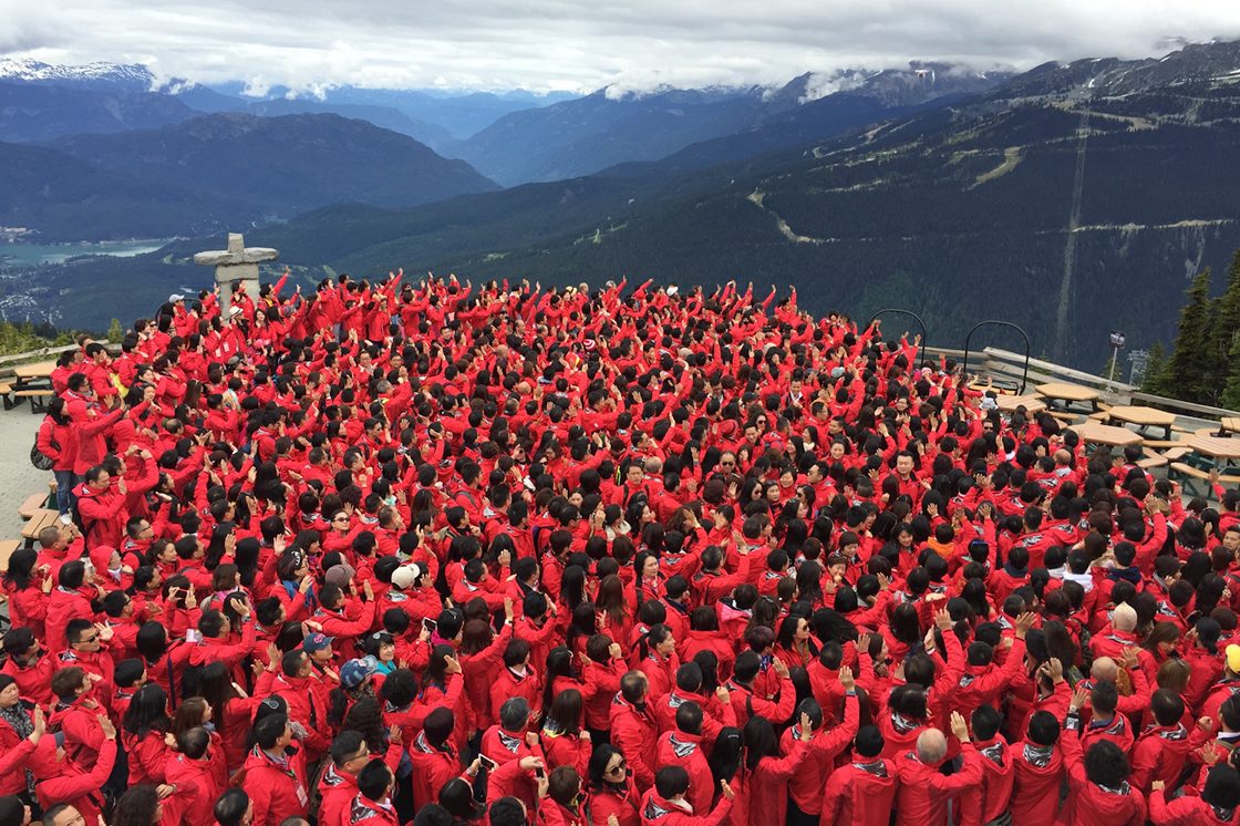 Incentive group in Whistler Blackcomb